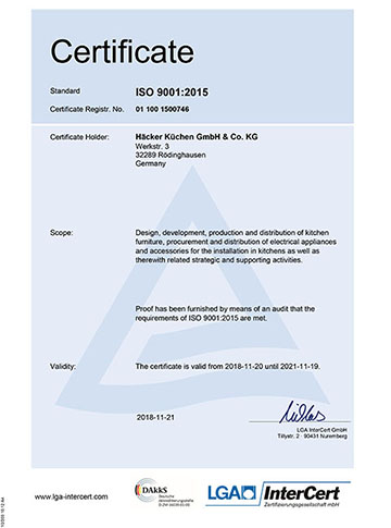 сеждуранодный сертификат ISO9001